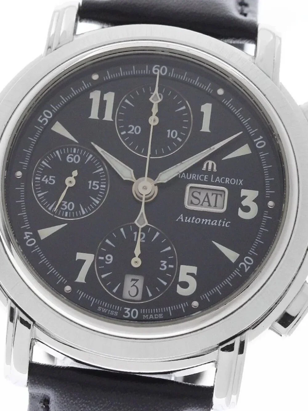 MAURICE LACROIX Masterpiece 67839 Chronograph black Dial Automatic Men's_961855
